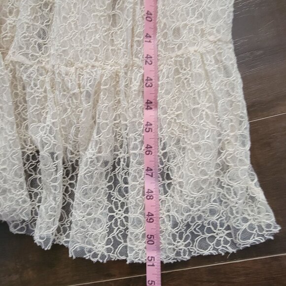 Free People Selena Maxi Top Womens S Lace Y2K Romance Enchanting Garden Fairy - Picture 7 of 7